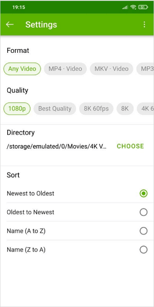 Download YouTube videos on Android with 4K Video Downloader App