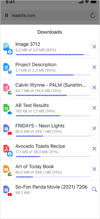Download YouTube videos on iPhone via the Documents app by Readdle