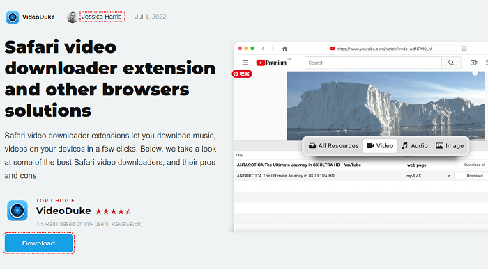 Descarga videos de YouTube con VideoDuke
