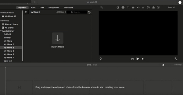 Grabar video con iMovie