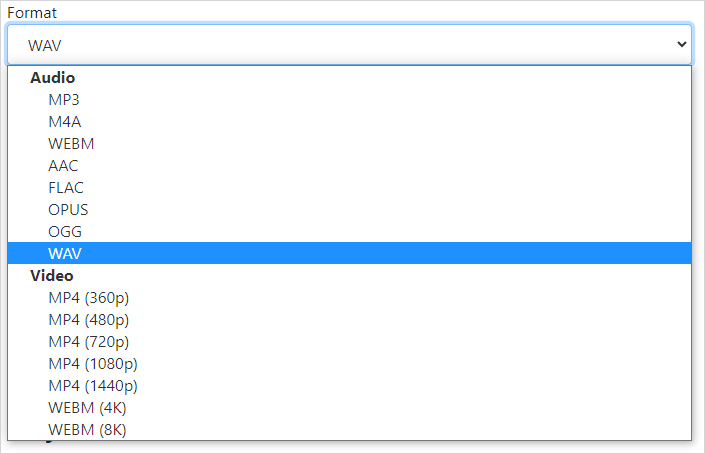 Loader.to YouTube to Audio