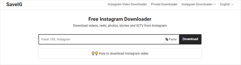 SaveIG 免費 Instagram 下載器